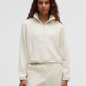 lululemon athletica Cream Quarter-Zip Sweatshirt